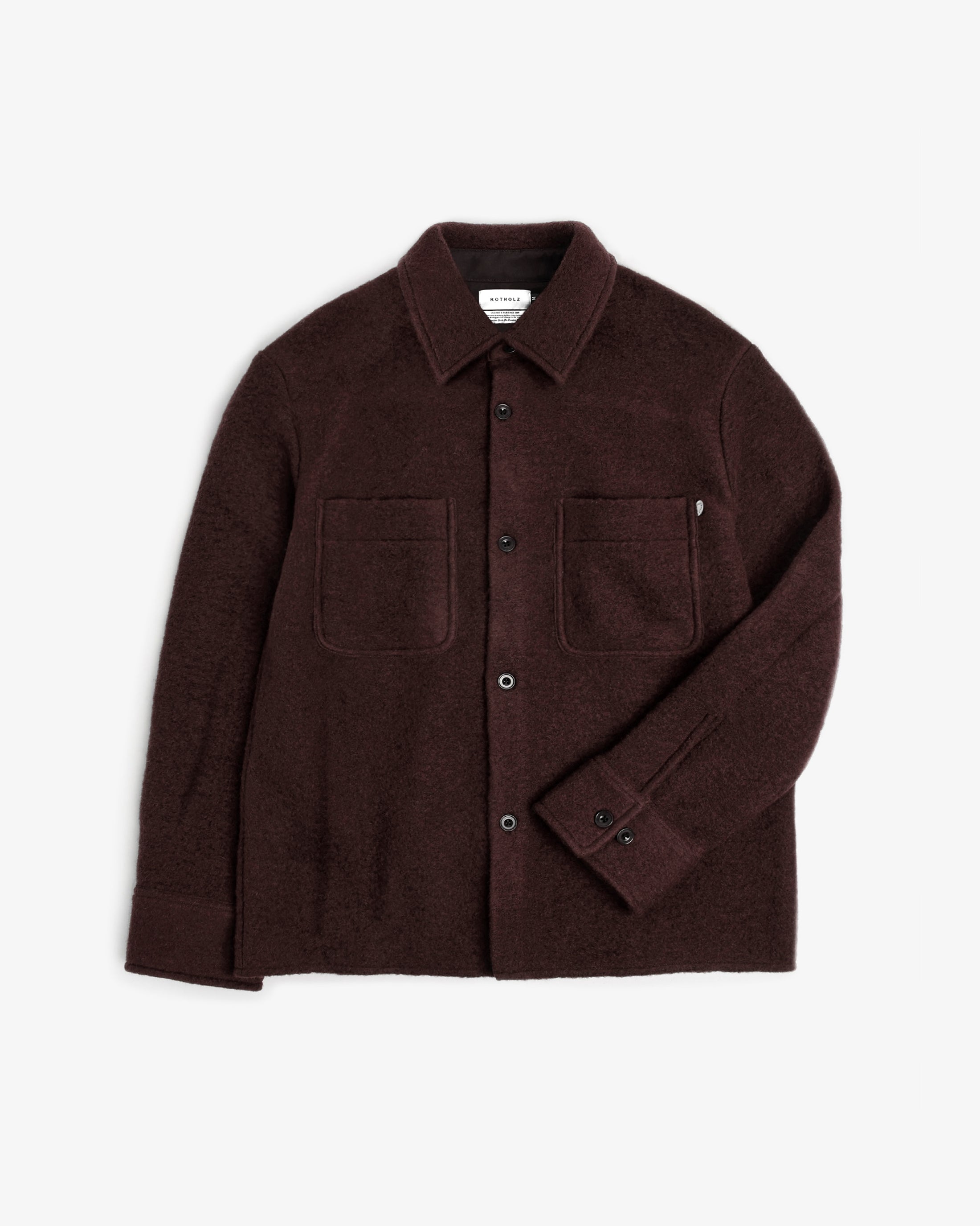 Overshirt Bio Wolle - Braun