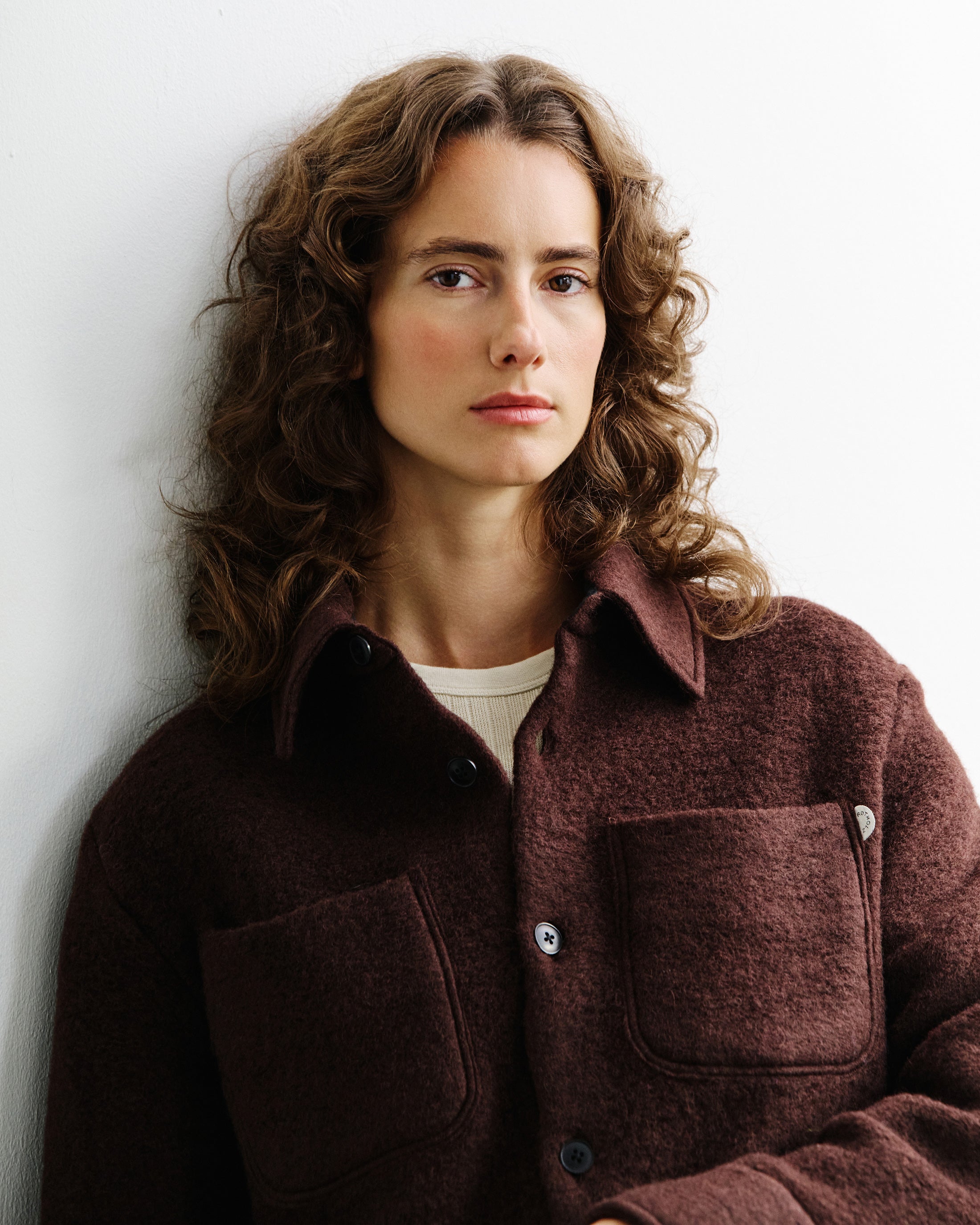 Overshirt Bio Wolle - Braun