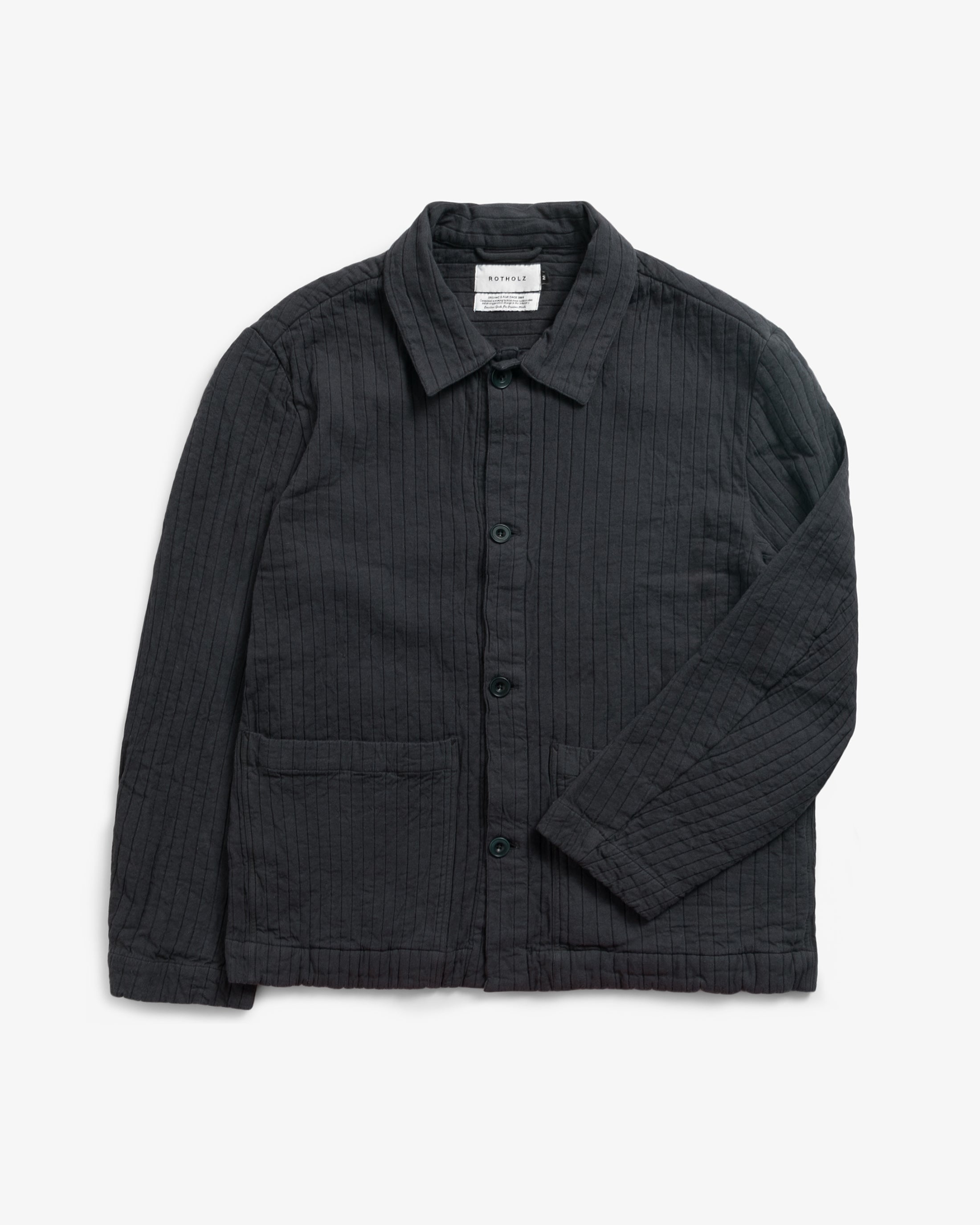 Workwear Jacke Gerippt Bio Baumwolle - Anthrazit