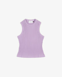 Geripptes Singlet Bio Baumwolle - Lavendel