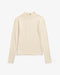 Schweres Mockneck Longsleeve Bio Baumwolle - Sand