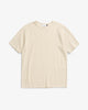 Schweres Geripptes T-Shirt Bio Baumwolle - Sand