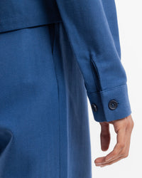 Kurze Jacke Bio Baumwolle - Blau