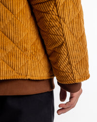 Gesteppte Cord Jacke - Toffee