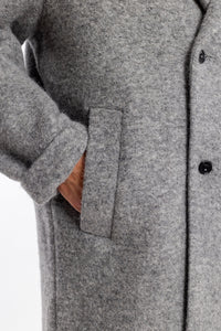 Mantel Bio Wollmischung - Grau