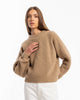 Grober Strickpullover Wollmischung - Beige