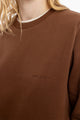 Logo Sweatshirt Bio Baumwolle - Braun