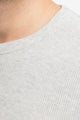 Waffel T-Shirt Bio-Baumwolle - Grau