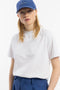 T-Shirt mit breitem Kragen Bio Baumwolle - Weiß