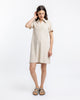 Polo Kleid aus Bio Frottee Creme