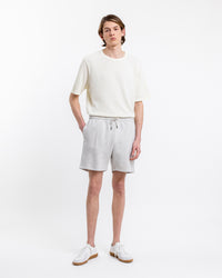 Logo Sweatshorts aus Bio-Baumwolle Grau