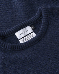Smiling Strickpullover Recycelte Wolle - Dunkelblau