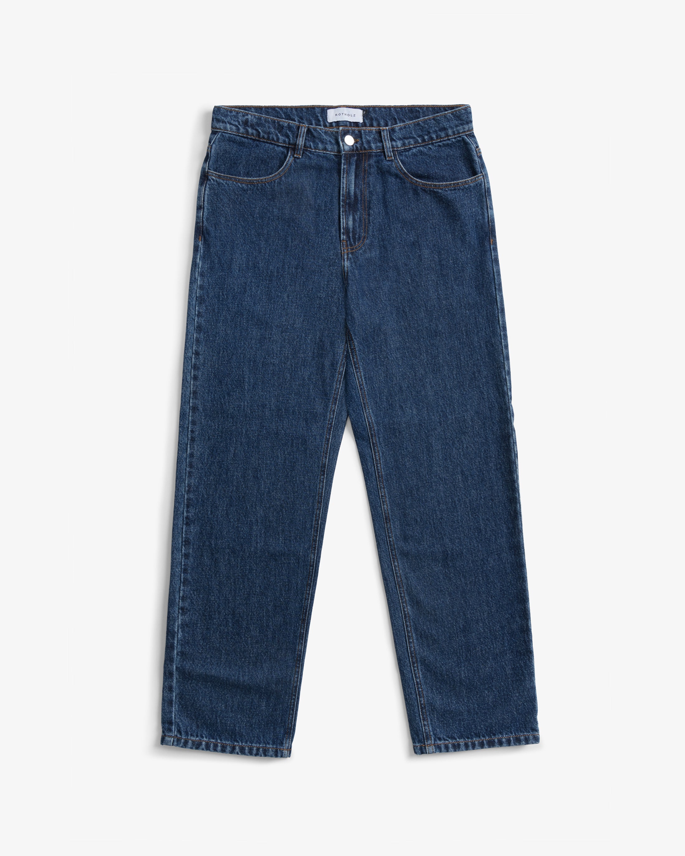 Straight Leg Jeans Bio Baumwolle - Dunkelblau