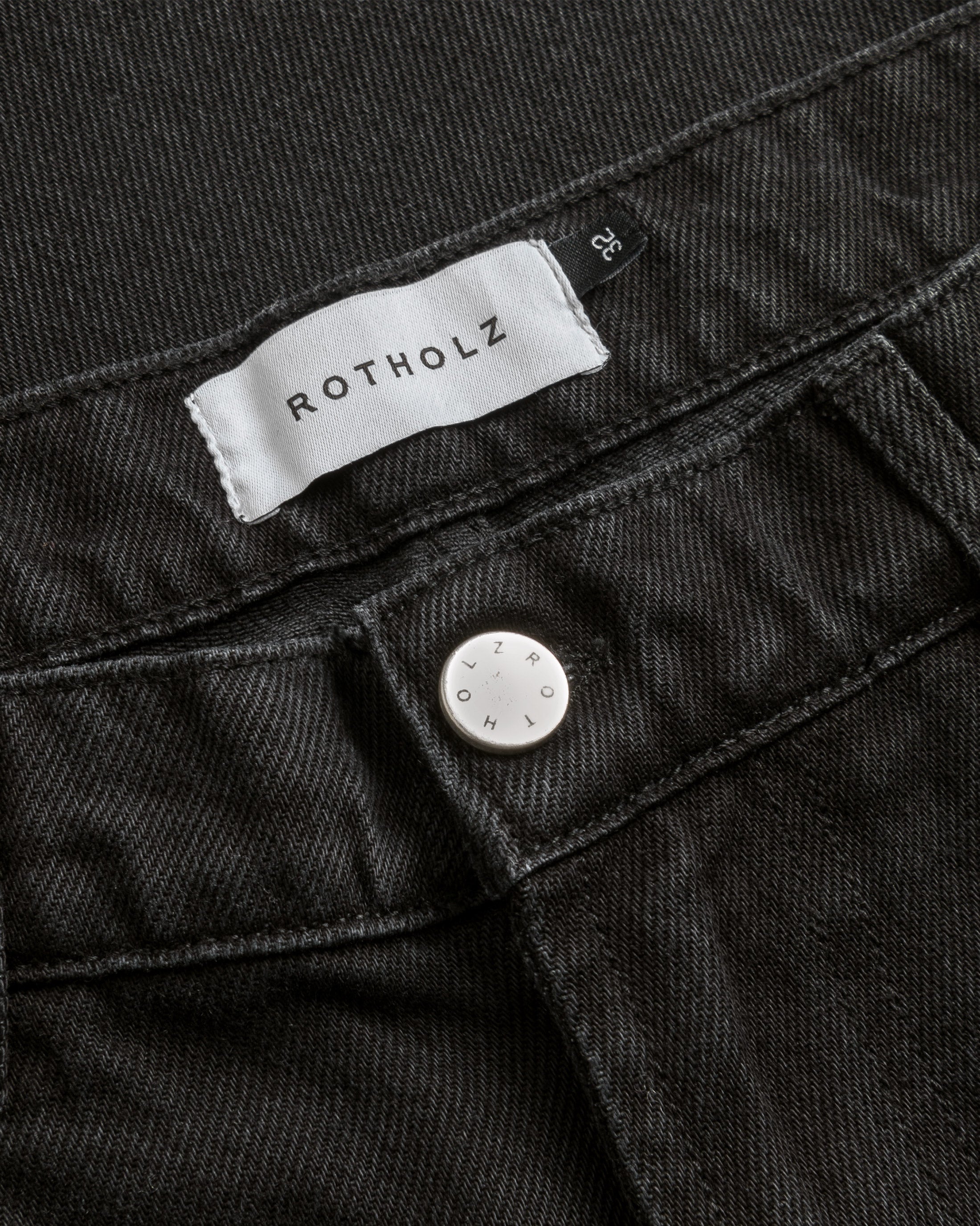 Straight Leg Jeans Bio Baumwolle - Schwarz