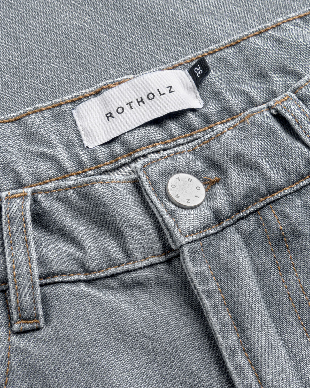 Straight Leg Jeans Bio Baumwolle - Grau