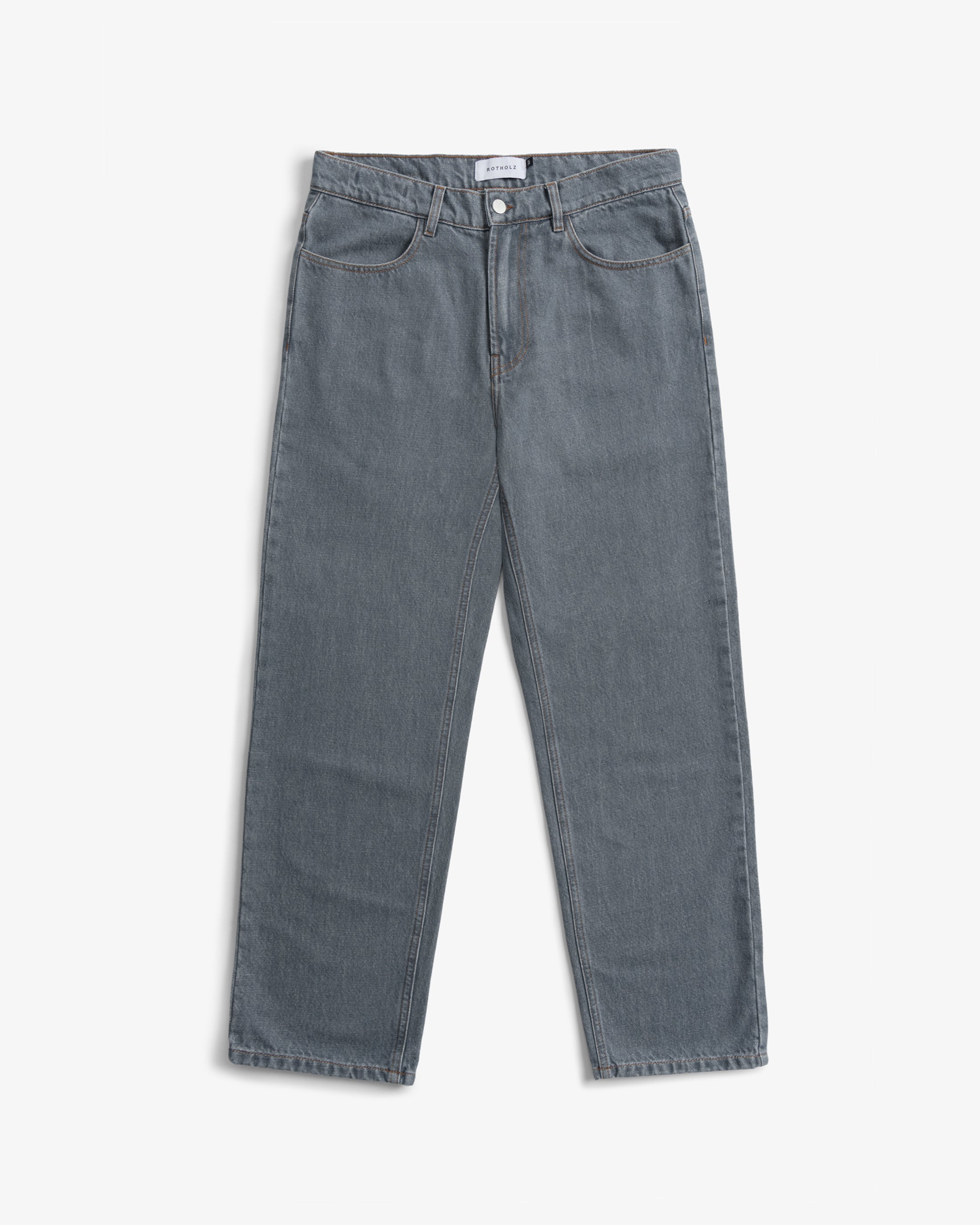 Straight Leg Jeans Bio Baumwolle - Grau