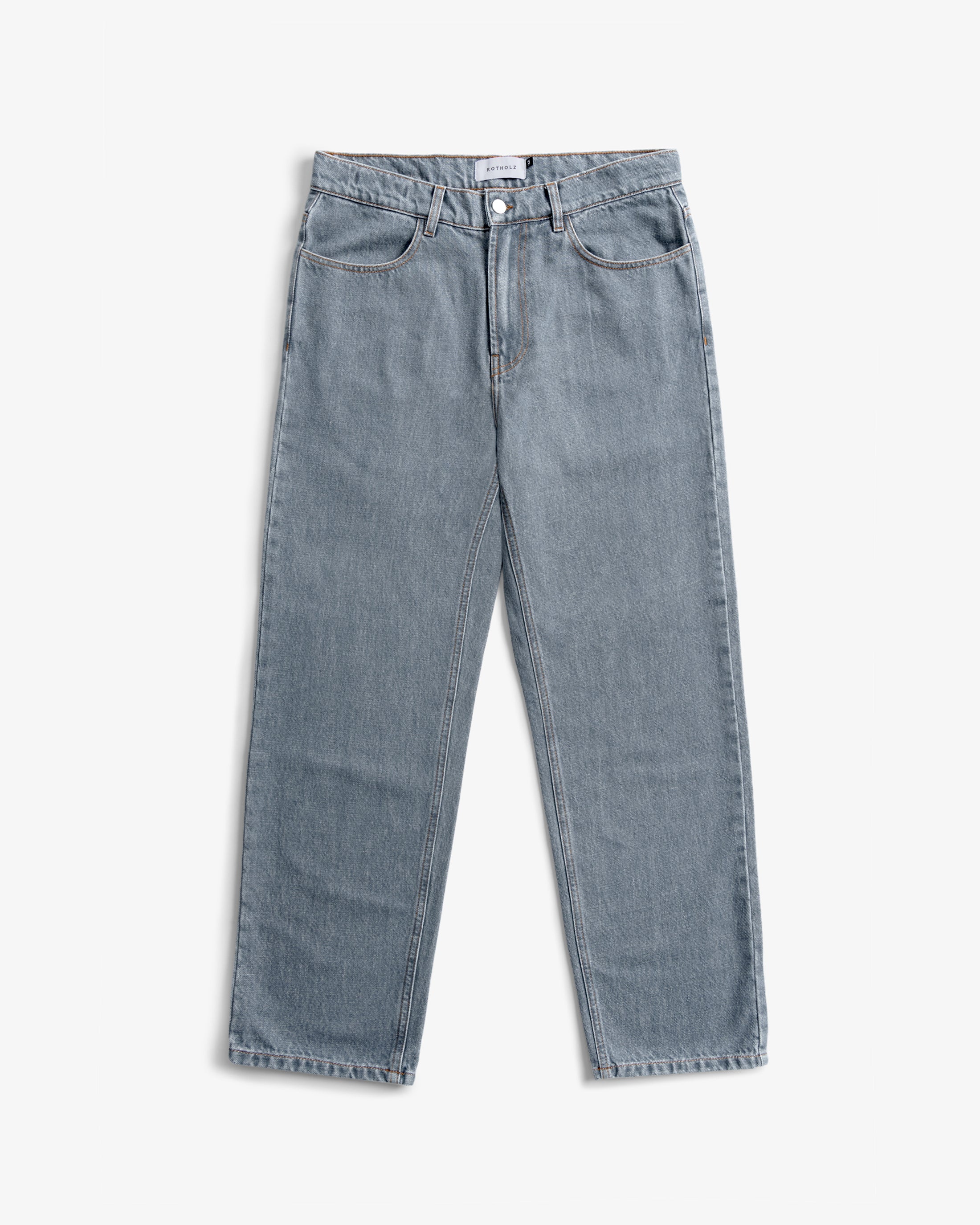 Straight Leg Jeans Bio Baumwolle - Grau