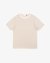 Gestreiftes T-Shirt Creme