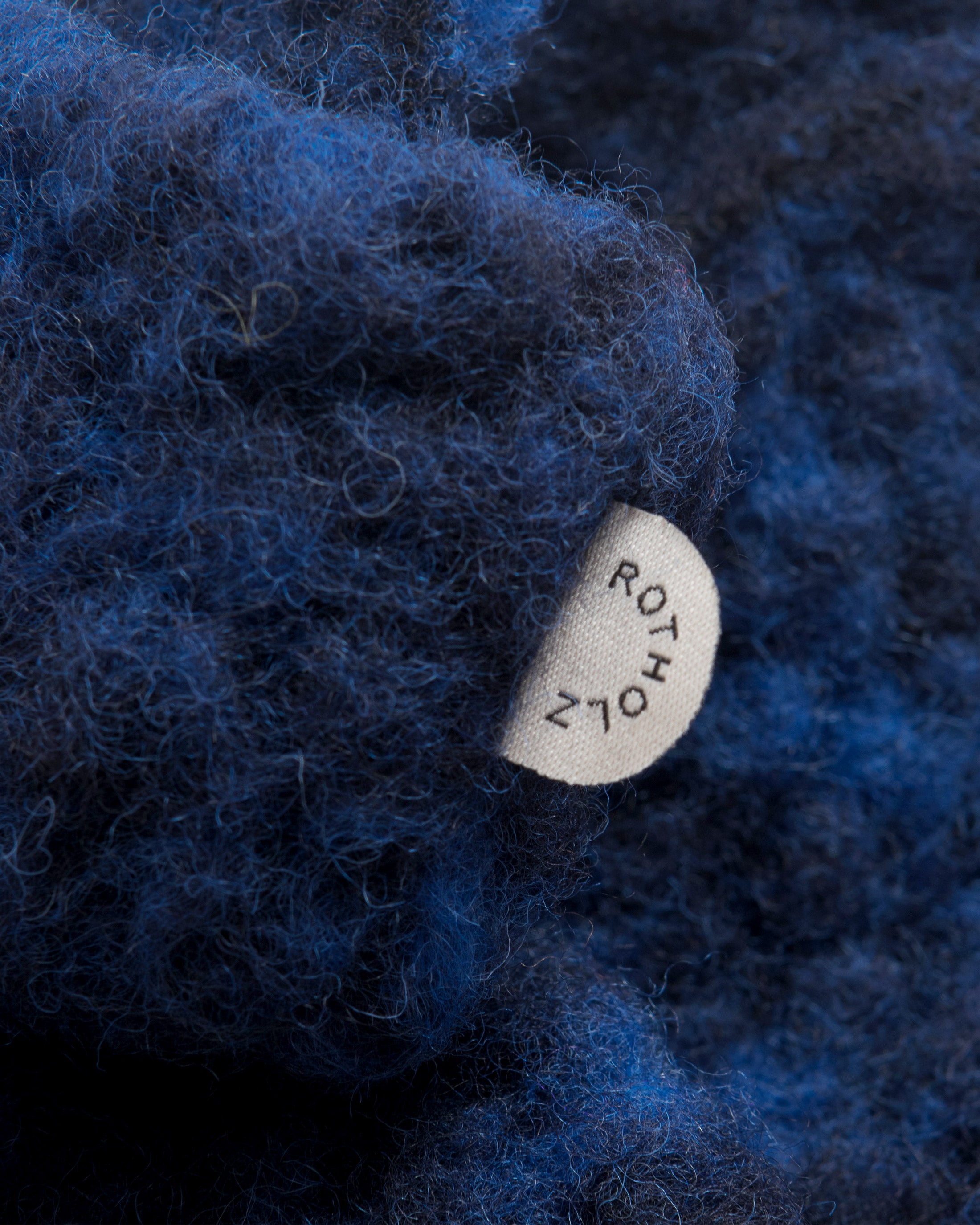 Toque Bio Wolle - Sherpa Blau