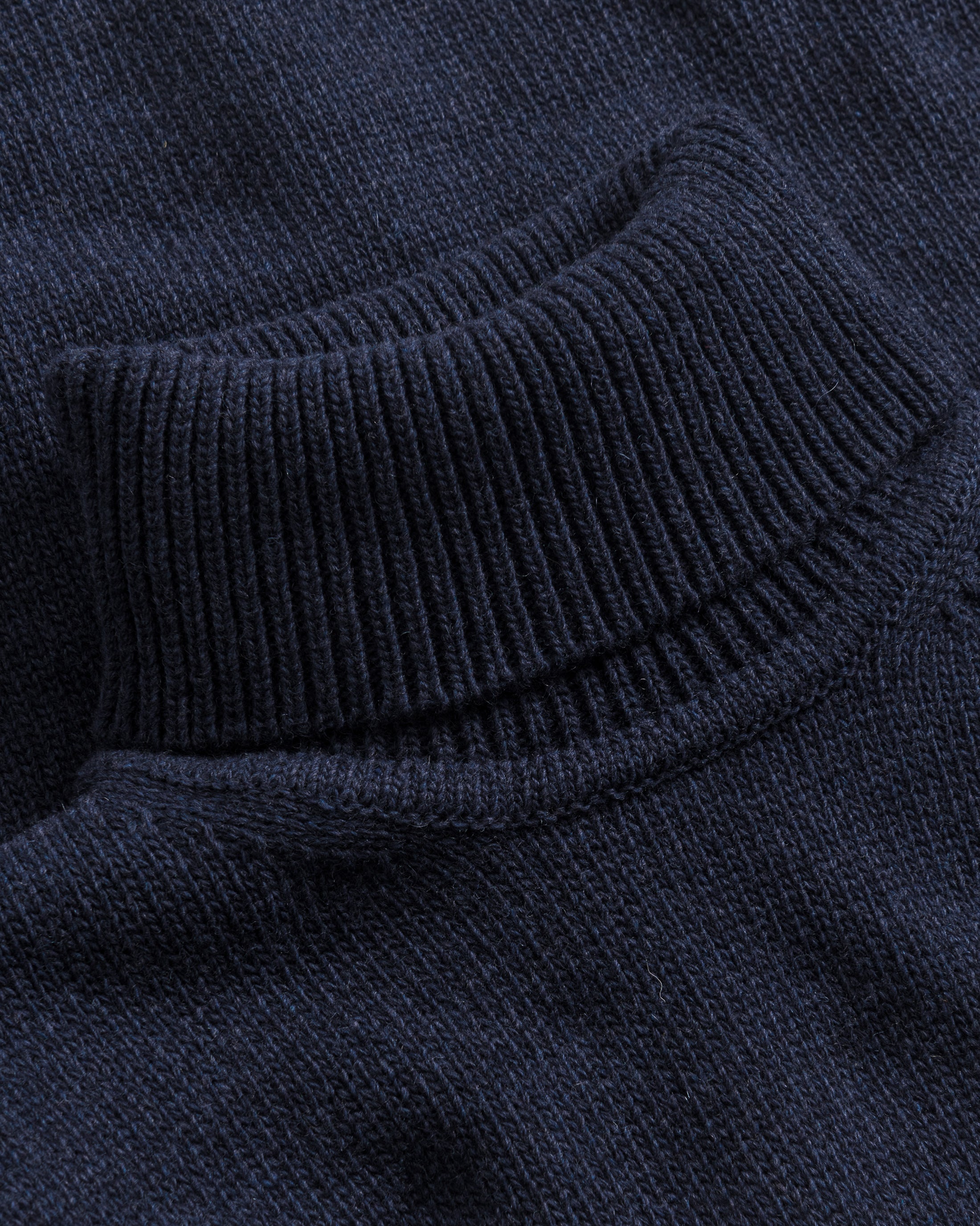 Rollkragen Pullover Merinowolle - Blau