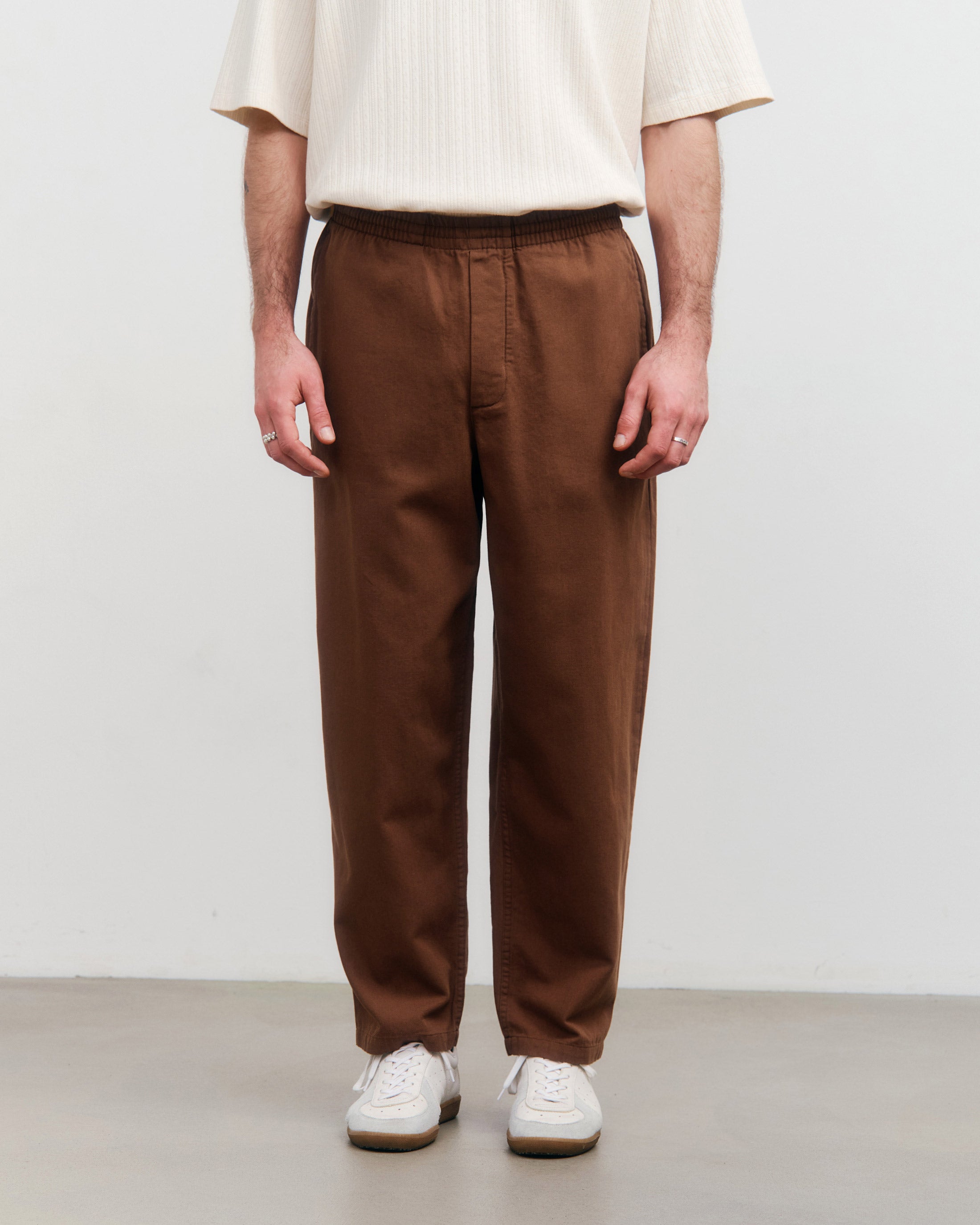 Weite Hose Bio Baumwolle - Braun