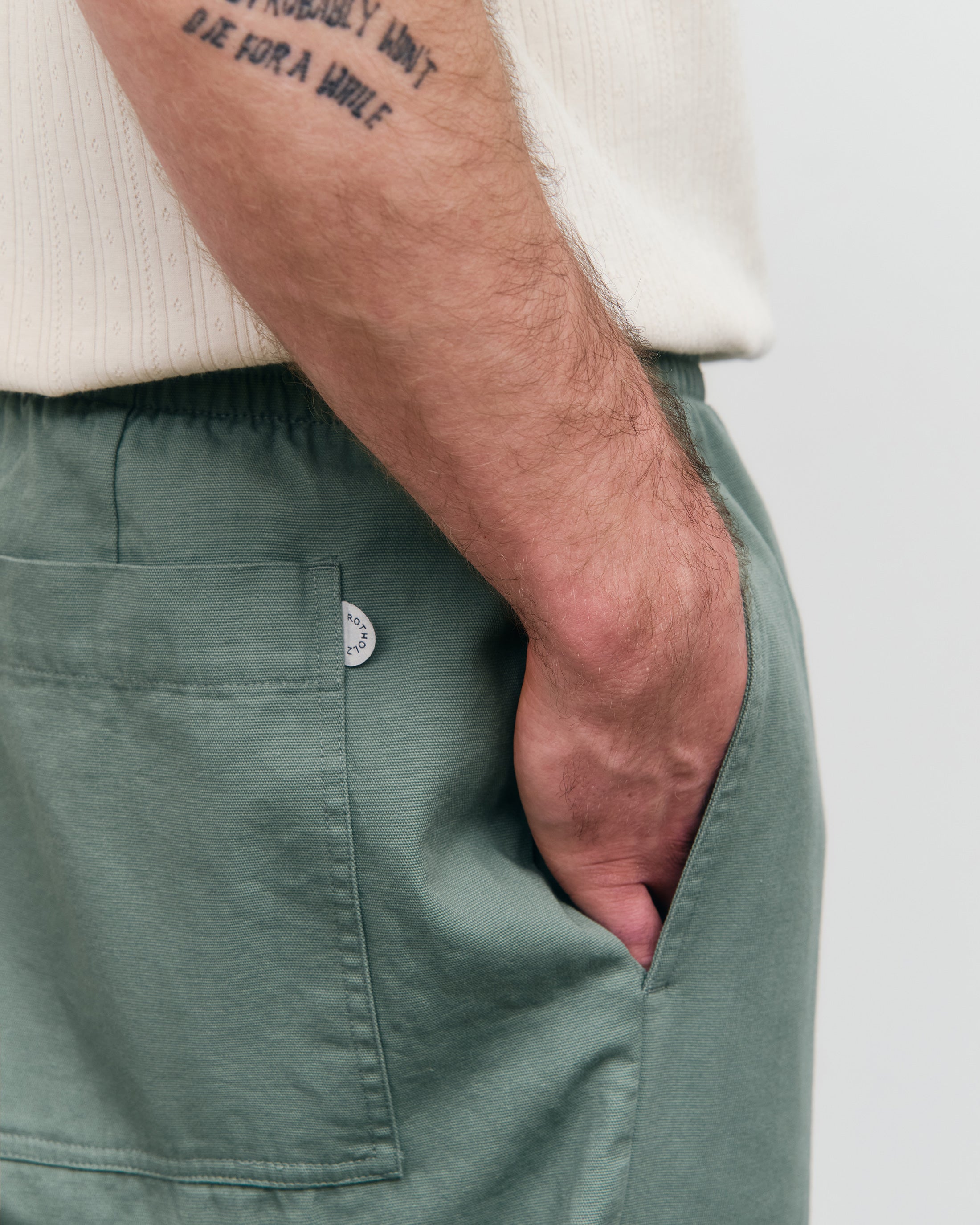 Weite Hose Bio Baumwolle - Grün