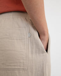 Weite Hose Bio Baumwolle - Sand