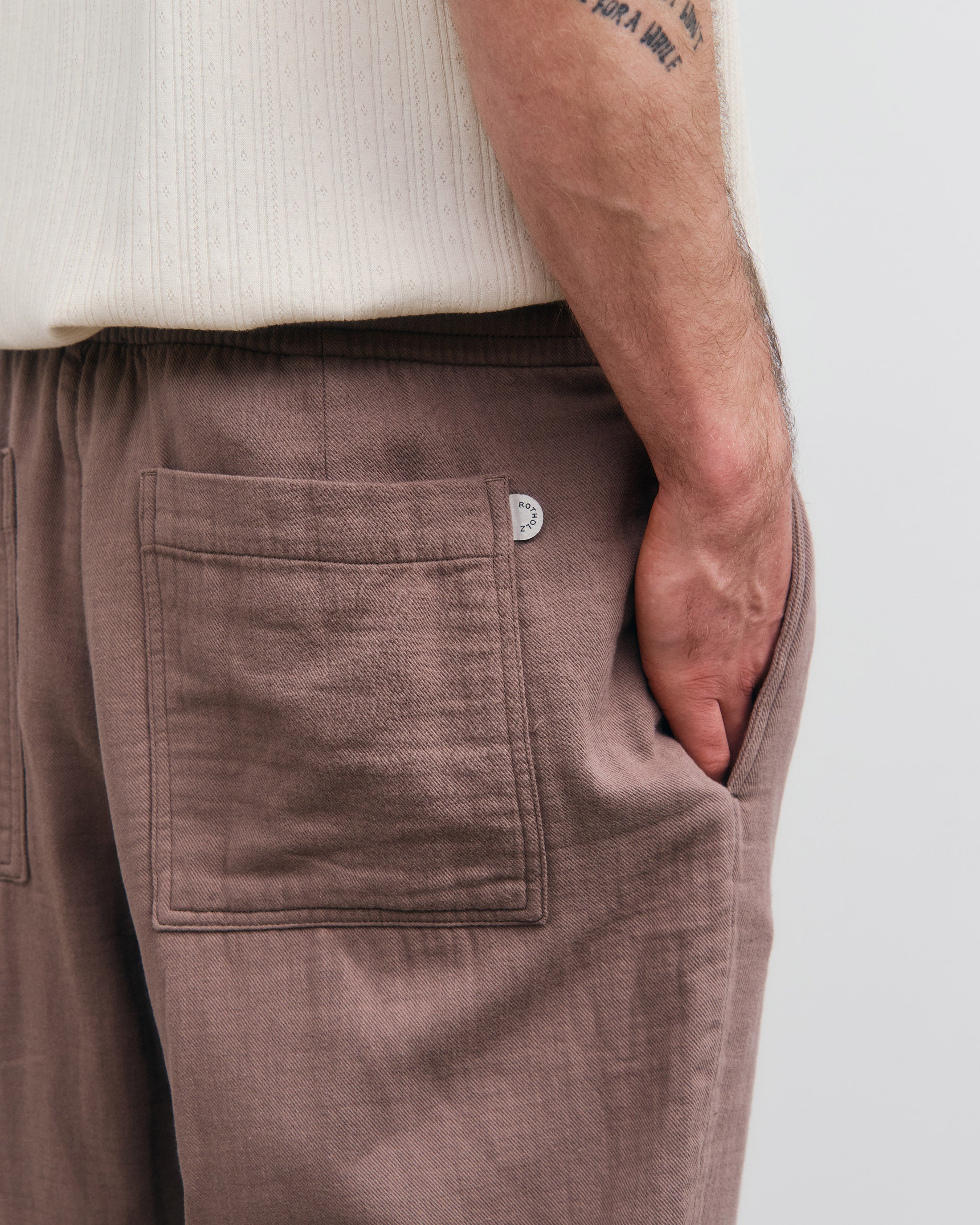 Weite Hose Bio Baumwolle - Braun