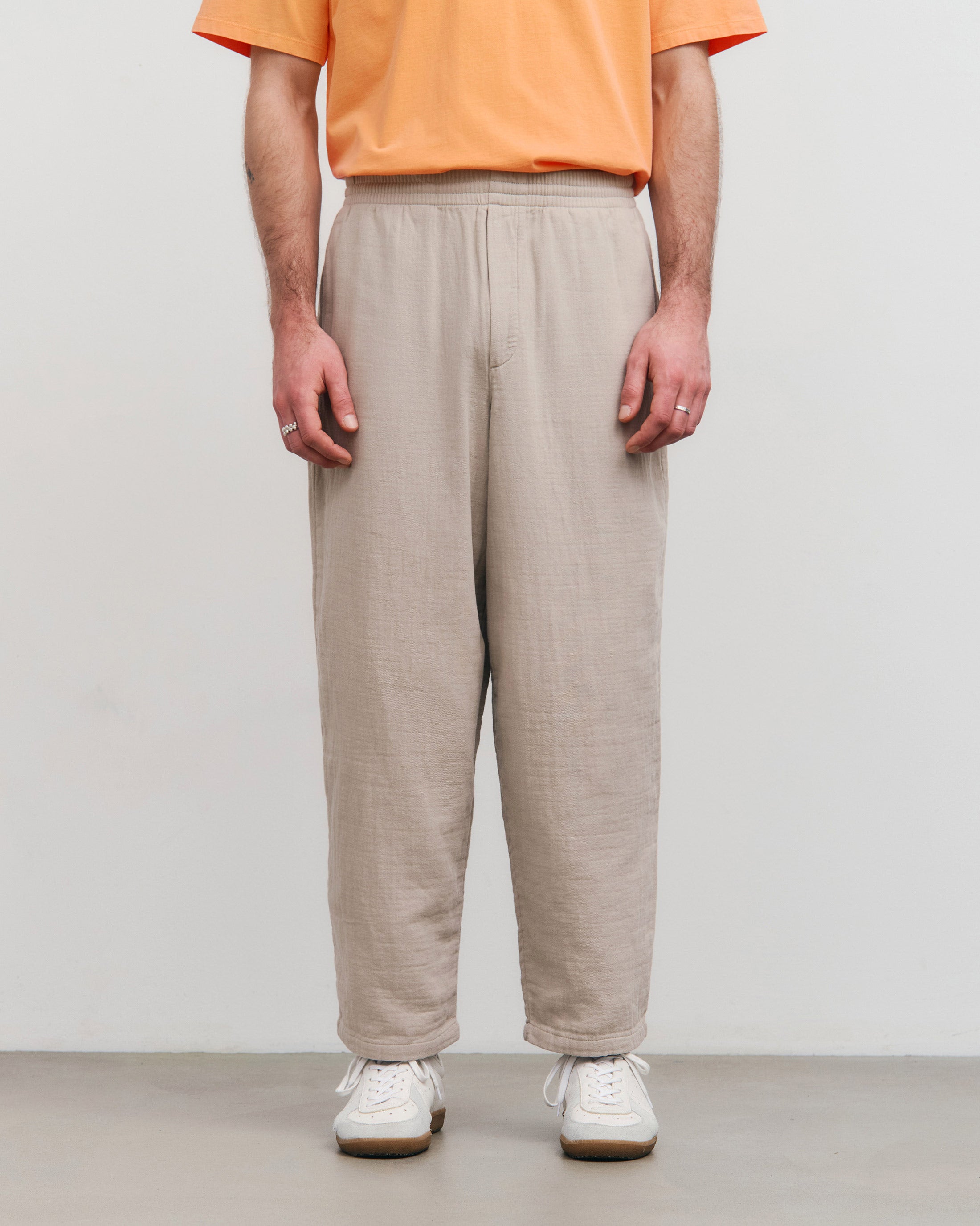 Weite Hose Bio Baumwolle - Sand