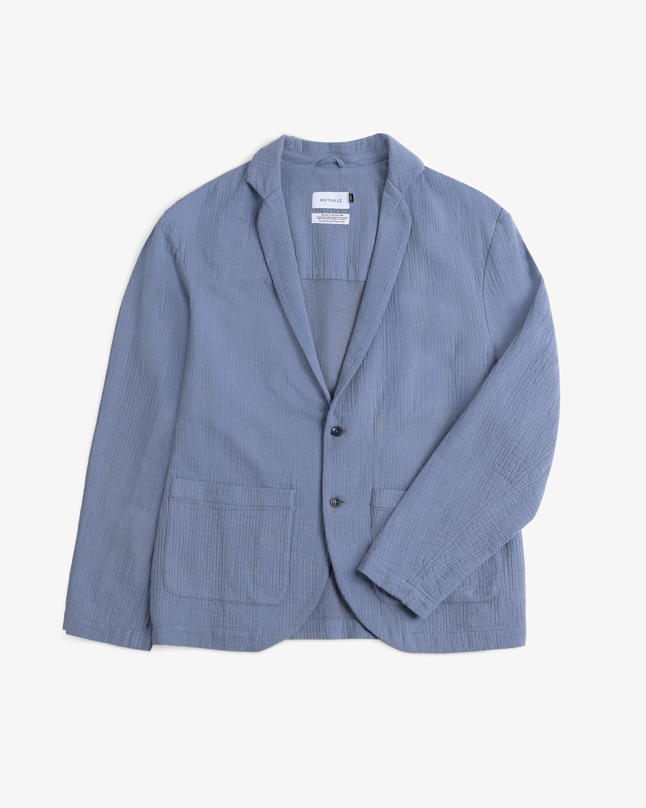 Workwear Blazer Bio Baumwolle - Hellblau