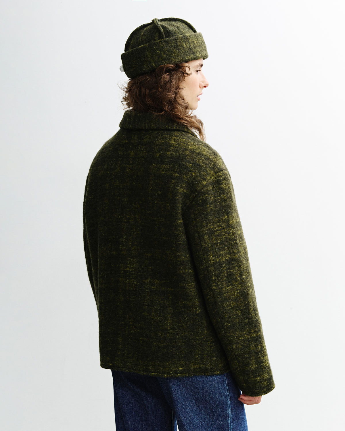 Workwear Jacke Wollmischung - Speckled Green