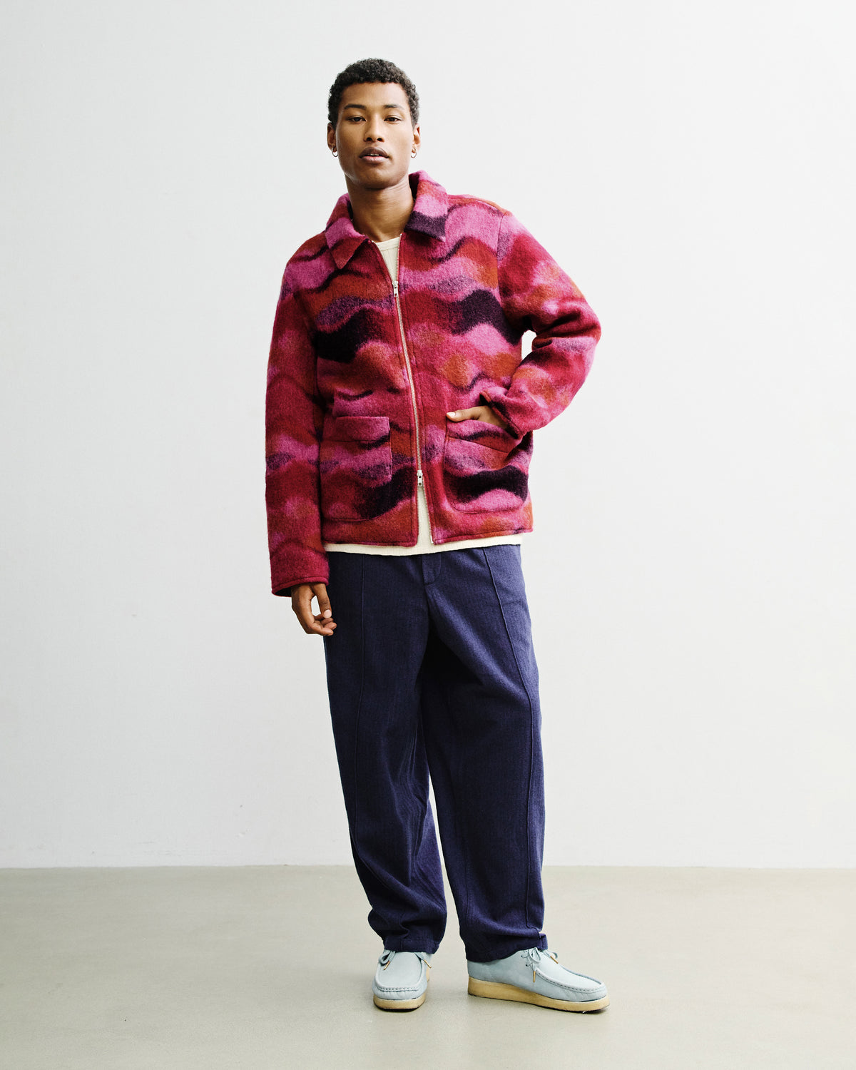 Workwear Jacke Wollmischung - Wavy Pink