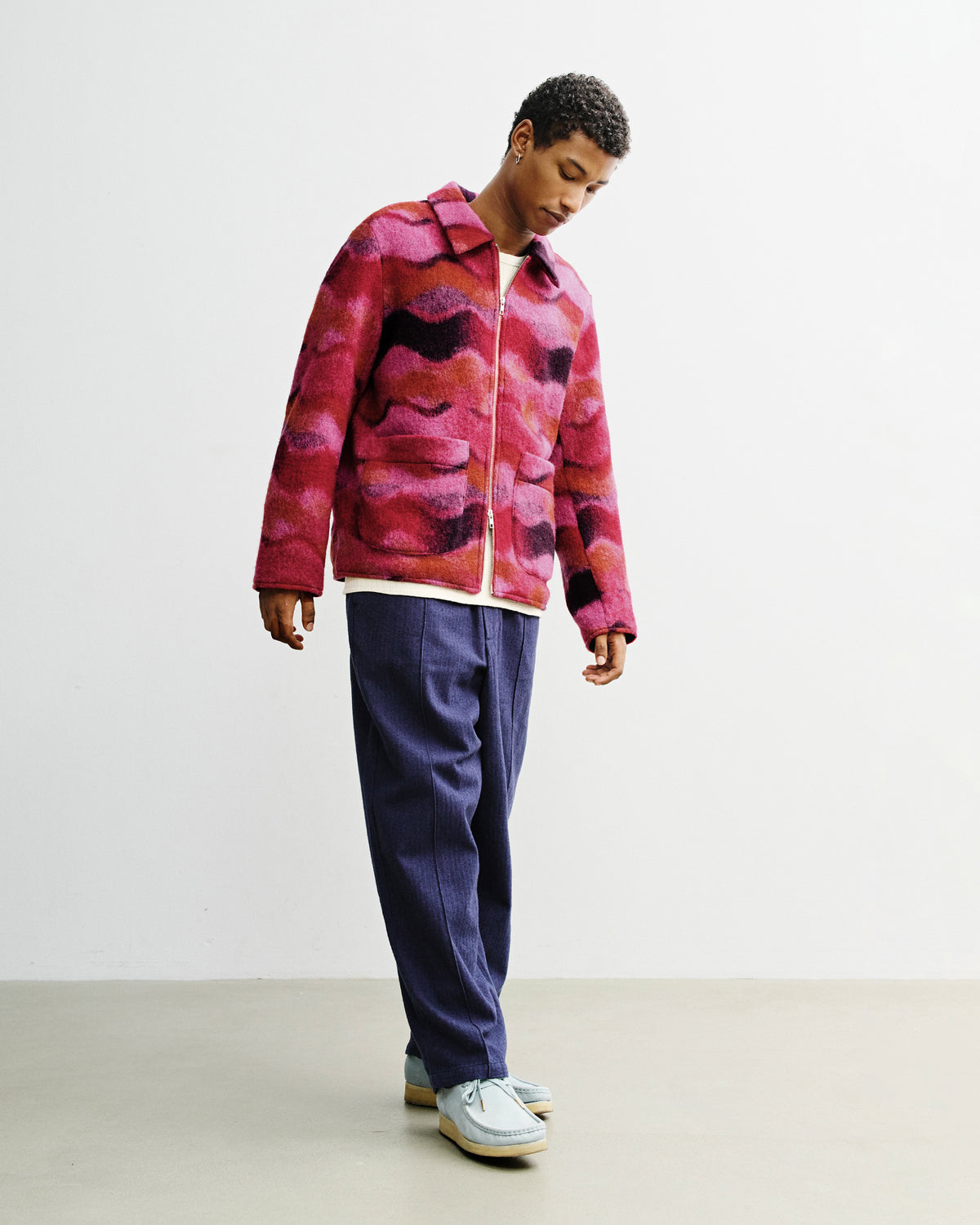 Workwear Jacke Wollmischung - Wavy Pink
