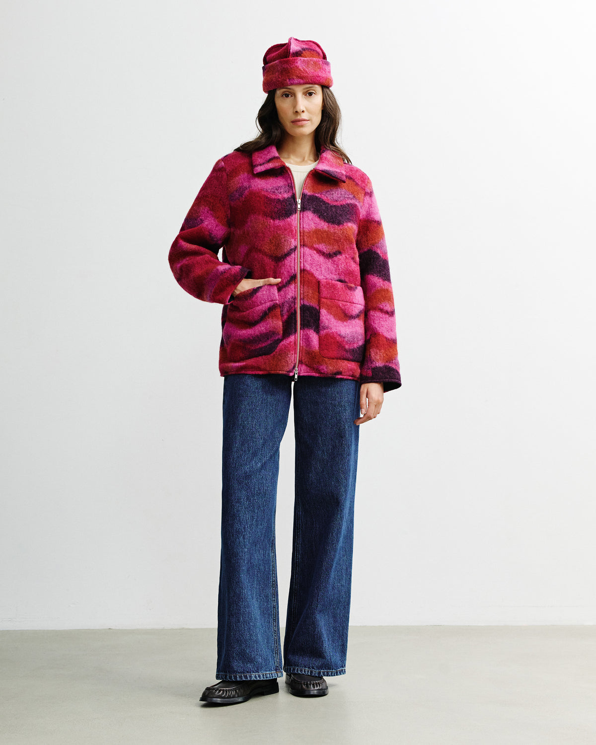 Workwear Jacke Wollmischung - Wavy Pink