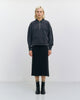 Polo Half Zip Sweatshirt Bio Baumwolle - Schwarz