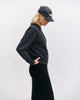 Polo Half Zip Sweatshirt Bio Baumwolle - Schwarz