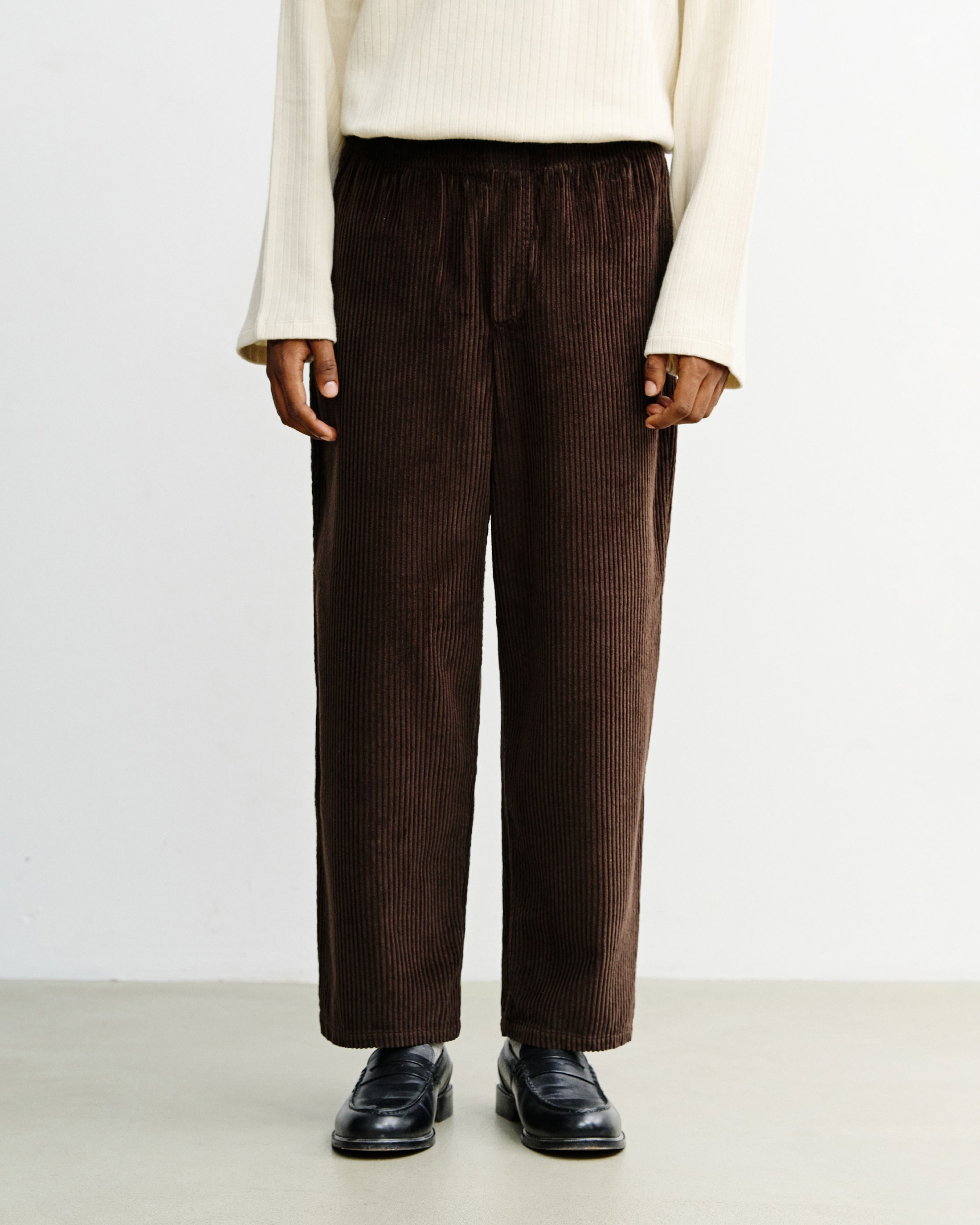 Weite Cordhose Bio Baumwolle - Braun