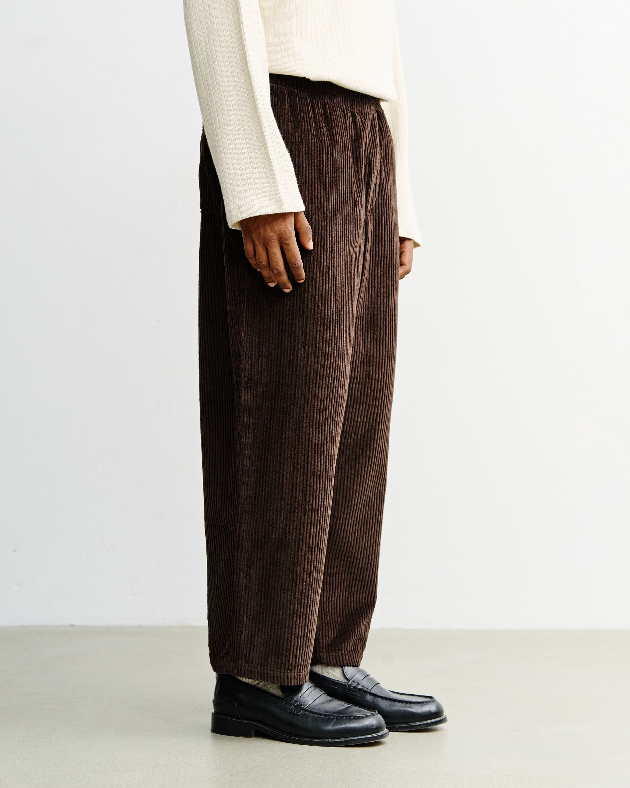 Weite Cordhose Bio Baumwolle - Braun