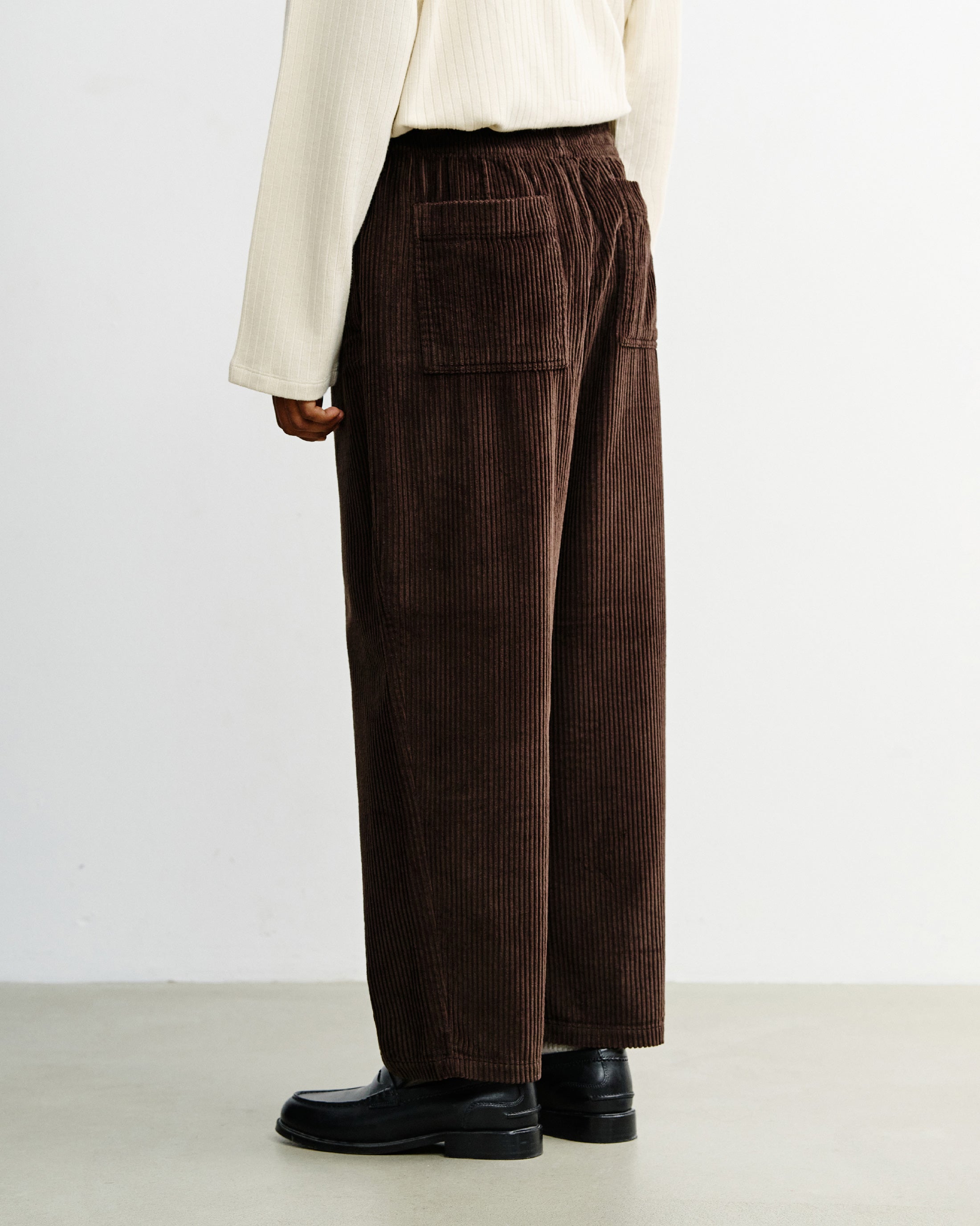 Weite Cordhose Bio Baumwolle - Braun