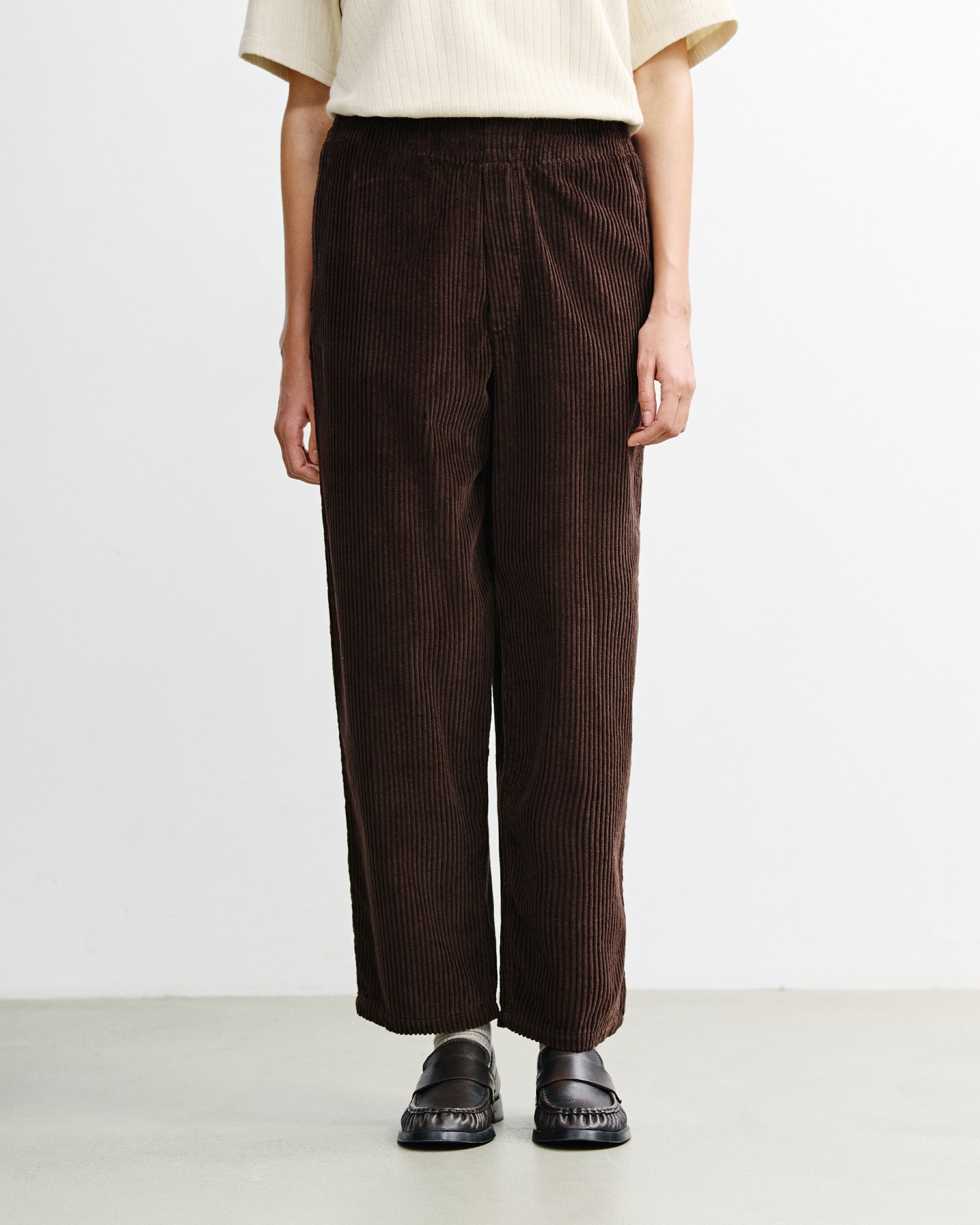 Weite Cordhose Bio Baumwolle - Braun