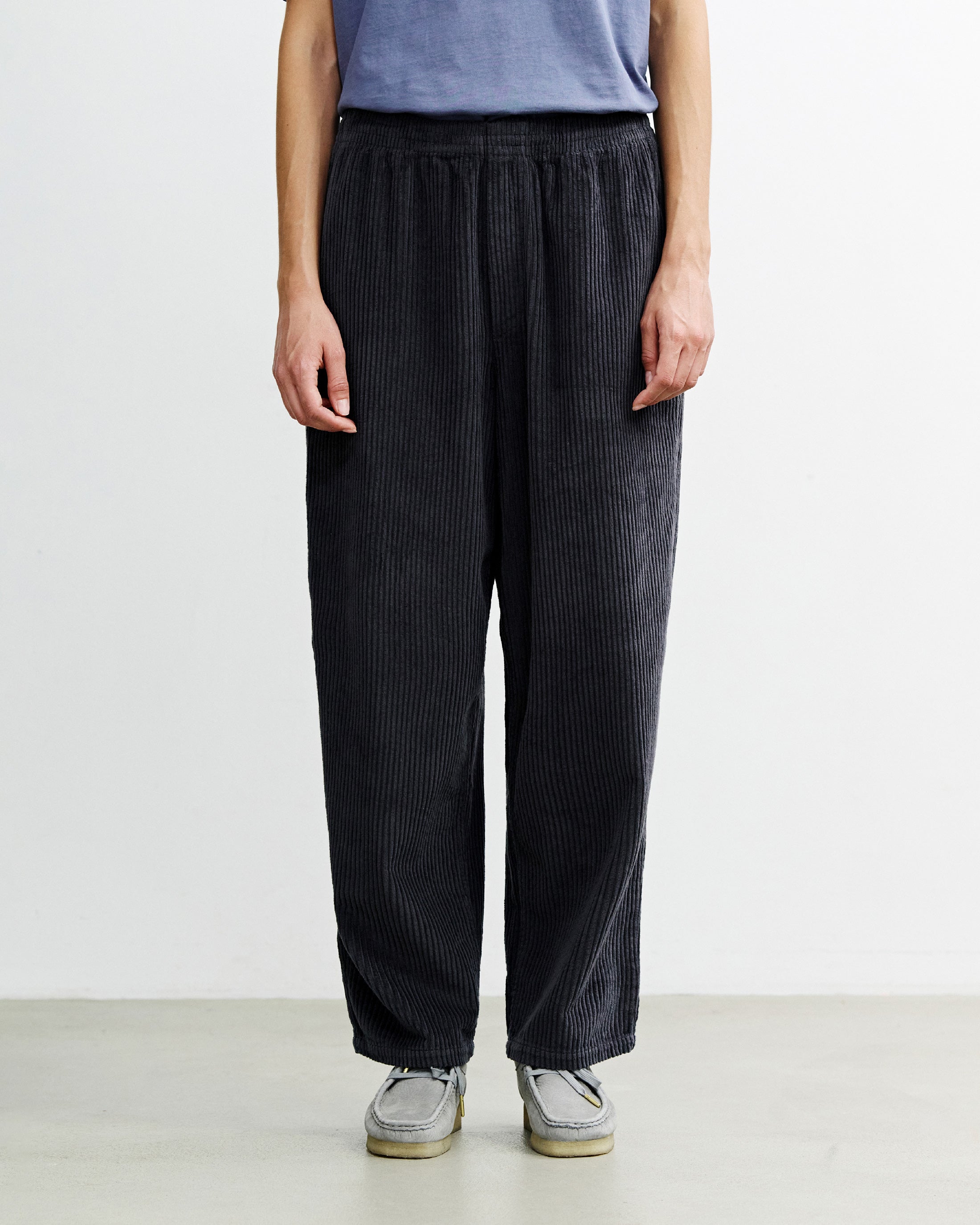 Weite Cordhose Bio Baumwolle - Anthrazit
