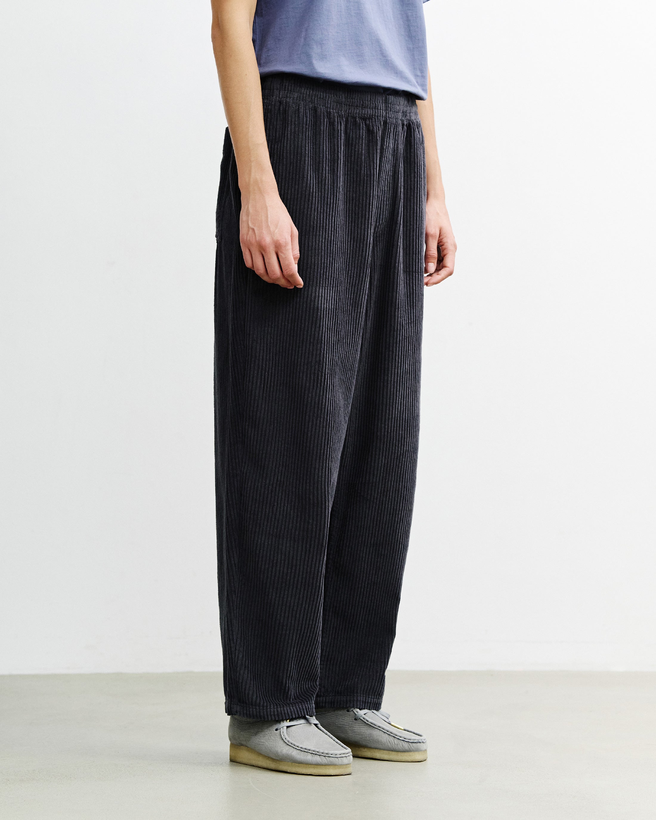 Weite Cordhose Bio Baumwolle - Anthrazit