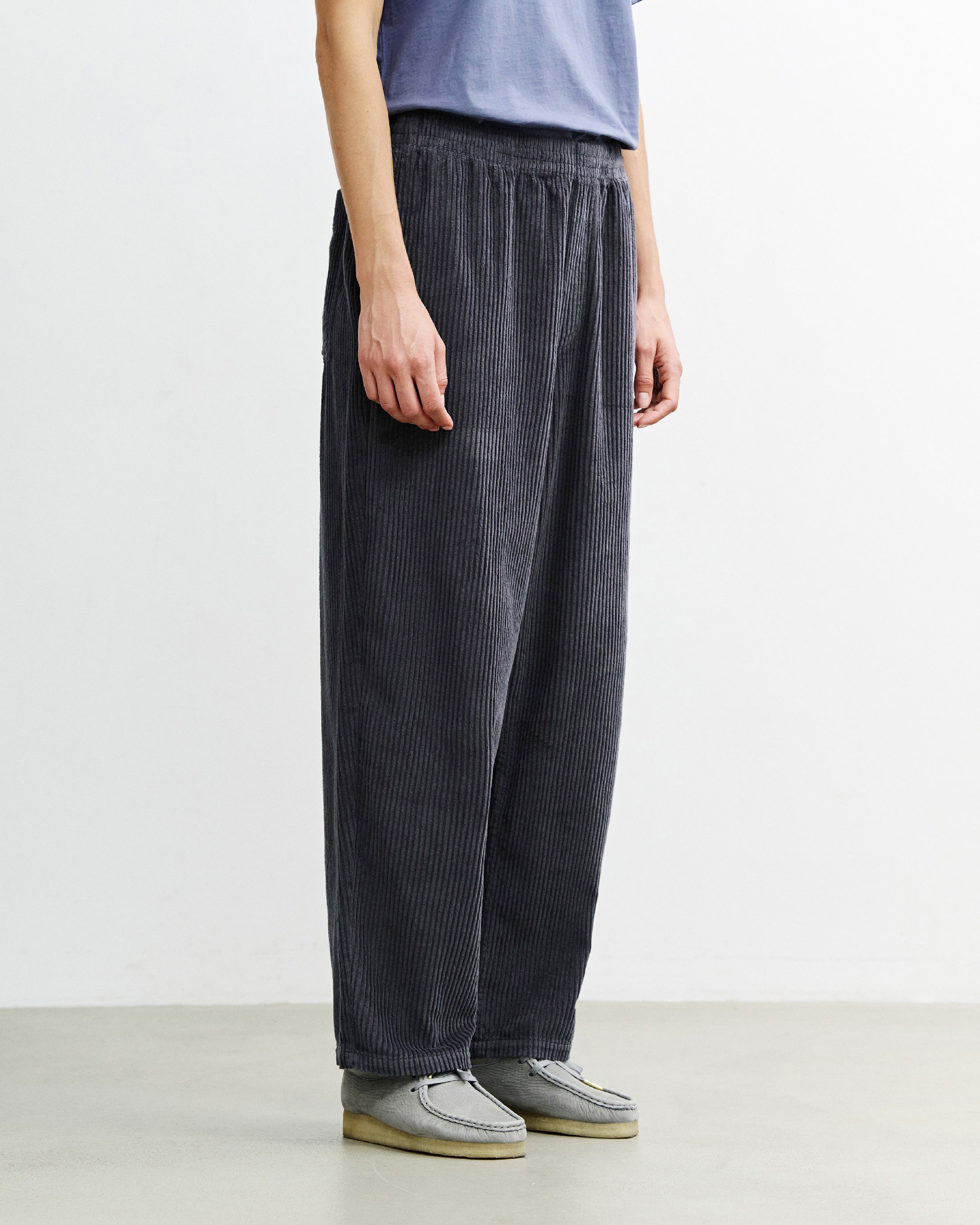Weite Cordhose Bio Baumwolle - Anthrazit