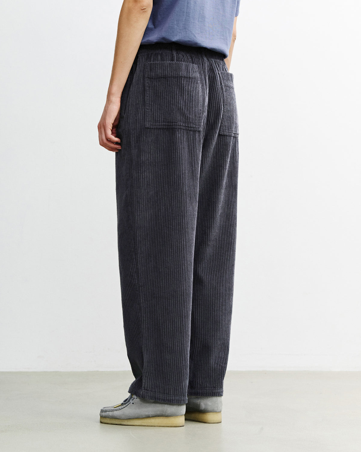 Weite Cordhose Bio Baumwolle - Anthrazit