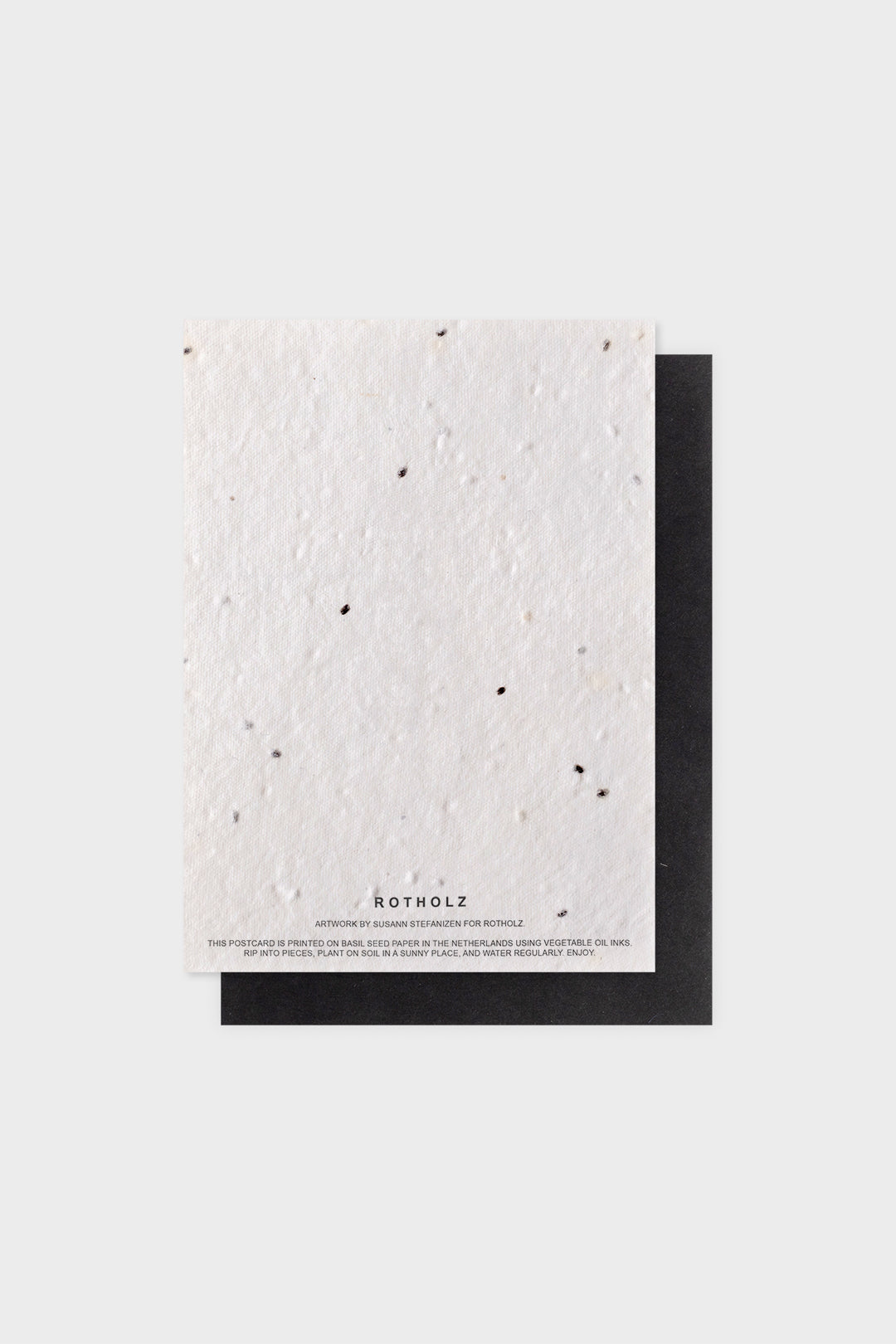 Weihnachtskarte aus Basilikum Samenpapier