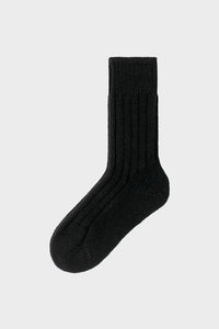 Schwere Socken Schurwolle - Schwarz