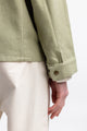 Leichte Jacke aus Bio Canvas Grün Kariert