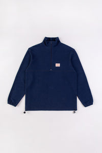 Divided Half Zip Sweatshirt Blau